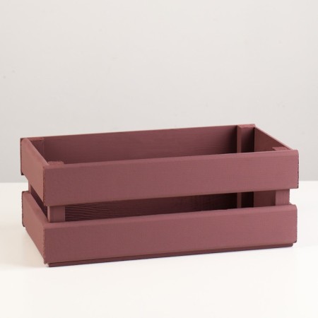 Wooden Kashpo 24.5 × 13.5 × 9 cm "Two Light", two -strip, burgundy dark giving beautifully-1