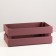 Wooden Kashpo 24.5 × 13.5 × 9 cm "Two Light", two -strip, burgundy dark giving beautifully