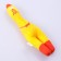 A toy for dogs with a “chicken” squeak from textiles, 21 x 6.8 cm
