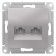 SE ATLASDESIGN, Double, Computer, RJ45+RJ45, cat. 5E, mechanism, aluminum color