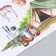 Stick plastic interior color "tent in the forest with animals" 30x90 cm
