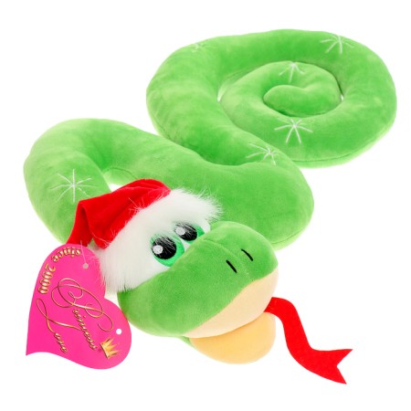 Soft toy "New Year's snake", green color, 66 cm