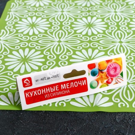 Rug Silicone Dolyana "Indie", 37 × 27 cm, green color-2