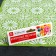 Rug Silicone Dolyana "Indie", 37 × 27 cm, green color