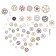Decor for creativity "Antique gears" weight 50 g, size 1 pc. -0.5-3 cm