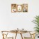Wall clock, series: photo frames, "love", discrete move, 50 x 25 cm, dial 20.7 x 15 cm 92370