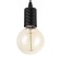 Lamp "Skin" E27 40W black 10x10x16-60cm