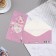 Money envelope "Happy wedding!" rings, heart, lilac background, 16.8x8.3 cm