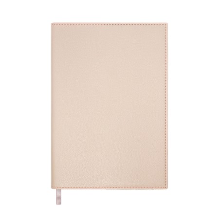 Organizer, A5, 128 sheets, a cage, the cover of the leatherette, with a side bookmark, "business", beige