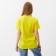 T -shirt female, yellow color, size 54