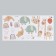 Sticking plastic interior color "Cute animals" 30x60 cm