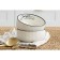 Ceramic “Life” salad bowl, 11.5 x 5.6 cm, 330 ml, white color
