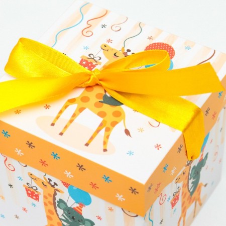 Self -assembly box "Children's" giraffe 10x10x10 cm-2