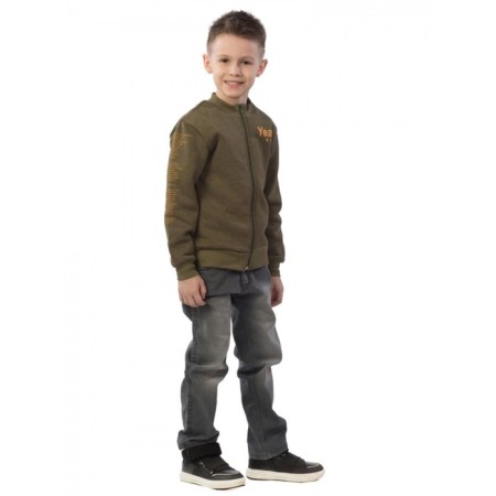 Bomber for a boy, height 104 cm, khaki color-2