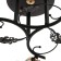 Chandelier 10101/3 3x60W E27, black/amber, 50x50x28 cm