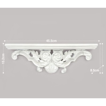 Nast-layer decor, 15.2 x 45.5 cm, white-5