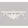 Nast-layer decor, 15.2 x 45.5 cm, white