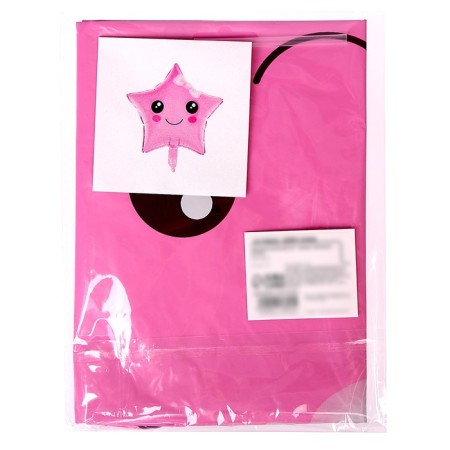 Foil ball 18 "" Star with Bantik ", pink color-2
