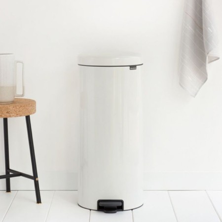 Brabantia Newcon bucket, plastic inner bucket, with a pedal, white color, 30 liters-4