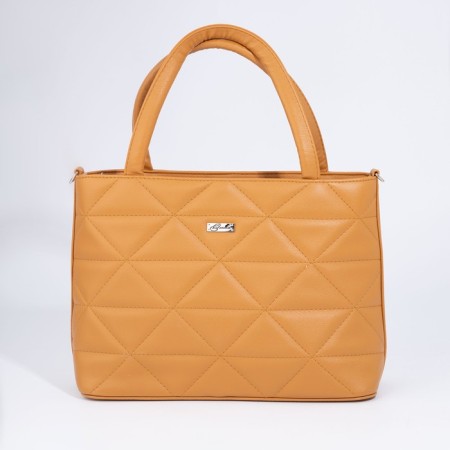 Olivi-tout bag on lightning, mustard color