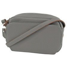 Women's bag B2826-05141, gray color, genuine leather, 20x7x14 cm