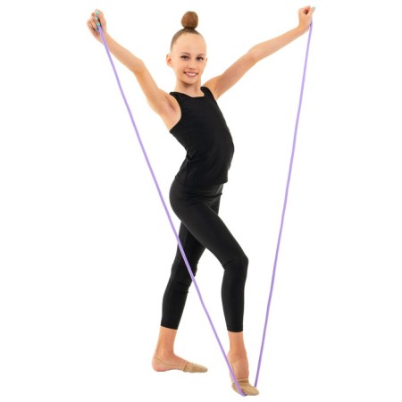 Crap for rhythmic gymnastics Grace Dance, 3 m, lilac color-4