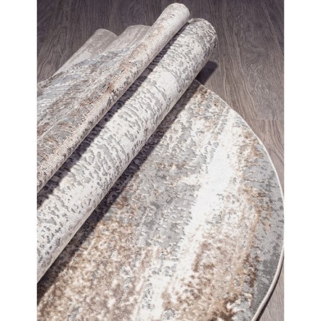 Oval Carbon Karmen Hali Armina, size 200x290 cm, color Grey/Brown-1