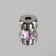 Rhinestones are sewing "circle", in the frame, with holography, d = 10 mm, 20 pcs