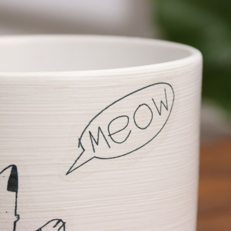 Flower pot "Myun" 1.6 l, white-2