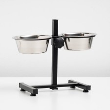 Adjustable stand 30 cm with 2 bowls of 850 ml