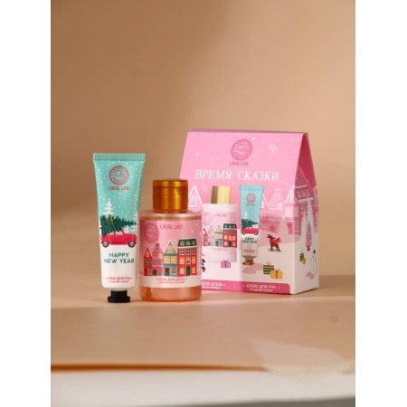 Ural Lab set "Tale time", shower gel 100 ml and hand cream 30 ml-1