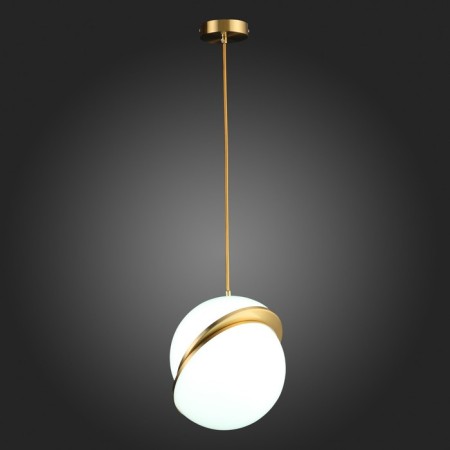Suspension lamp ST LUCE. SL1164.313.01. Laico. 1x60 W, E27, 25x25x30 cm, brass color-7