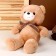 Soft toy "Bear", with a bow, 40 cm, brown color