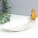 Souvenir Polystone stand "Golden parrot with a crest on a white sheet" 11x24.5x11 cm
