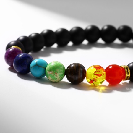 Bracelet assorted "planets" brightness, color, d = 7-1