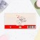 Envenue for money "On the wedding day!" embossing, red heart, 16.5x8.5 cm