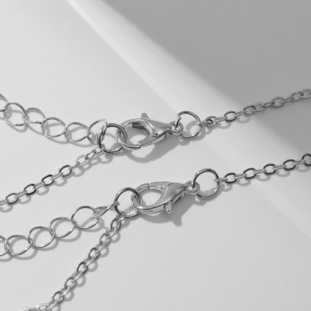 Kulons "Demetrons" Pills, white color in silver, 45 cm-3