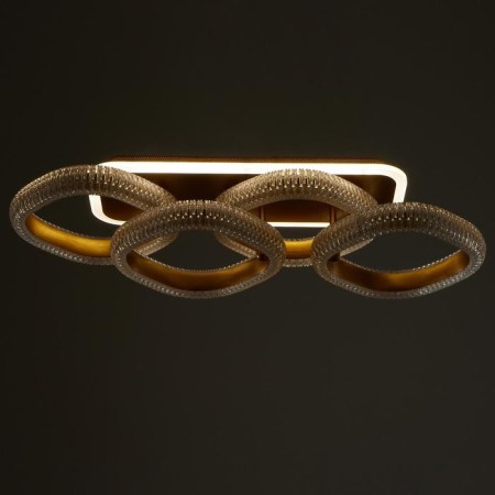 Chandelier from PDU 1141/4 LED+backlight 96W 3000K-6000K Dimmer gold 68x25x13 cm Bayerluux-8