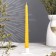 Candle twisted, 2.2x 25 cm, yellow, "wealth of aroma"