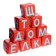 Set of soft cubes "Letters", 10 elements, mix