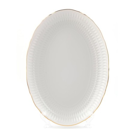 Oval Cmielow Sofia "Gold Gold", length 34 cm