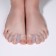 Correctors - separators for the toes, 4 separators, silicone, 10 × 4 cm, pair, white color