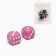 Dice play "Game time", 1.6 x 1.6 cm, set 2 pcs, pink
