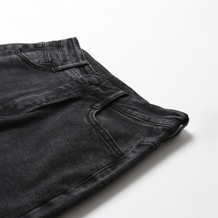 Jeans insulated female, gray color, size 28 (44)-6