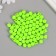 Beads for creativity Plastic "Cube with flattened edges" Salad set 30 grams d = 0.8 cm