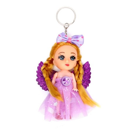 Doll "Julia" on a key fob, with wings, color mix