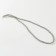 Glass beads, set 140 pcs., Diameter 1 pc. - 6 mm, silver color