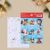 Paper stickers "New Year's friends", with coloring, 11 x 15.5 cm, New Year