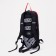 Tourist backpack with extension, 7 liters, external pocket, black/red color