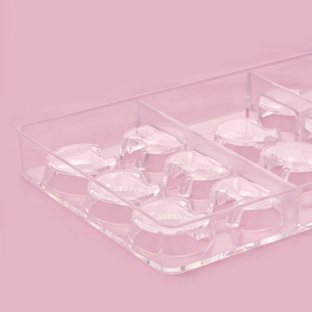 Chocolate form "Pakman", 14 cells, 20 × 12 × 2.5 cm, cell d = 3 cm-4